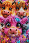 Preview: Kunterbunte-Highlandfamilie-by-Artemya