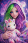 Preview: Zaubermaedchen-Einhorn-by-Kiralie-60x90-220_RealPreview