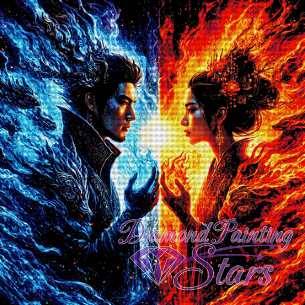 Fire-and-Ice-by-PixxelPainter