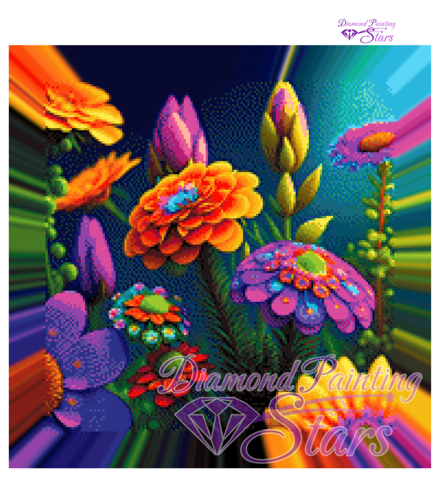 Preview: Flowers-Kreativkoeter-MrClay-40x40cm75_RealPreview