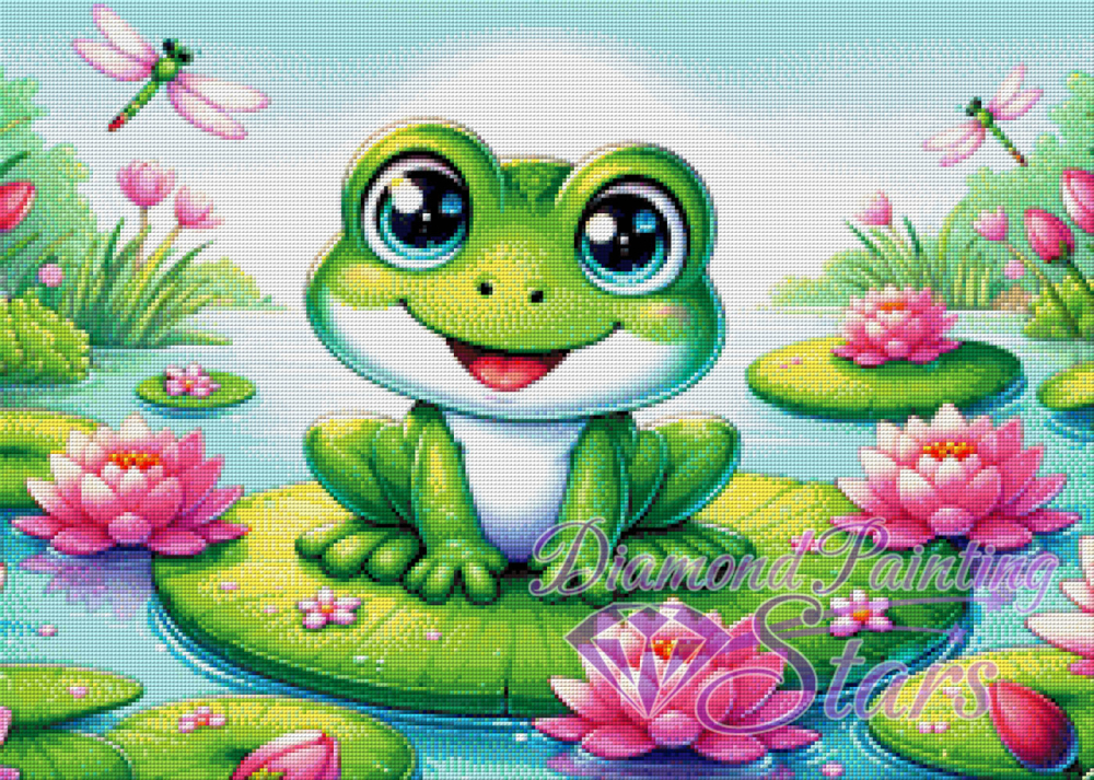 Seerosen-Frosch-by-PixxelPainter