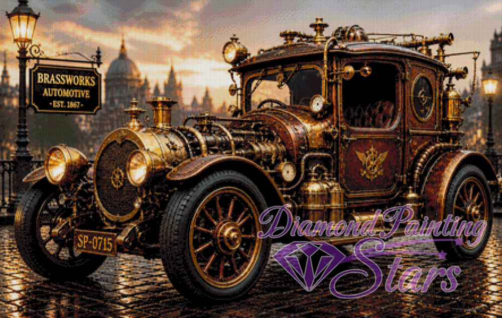 Steampunk-Automobil-by-BlueRoomArt