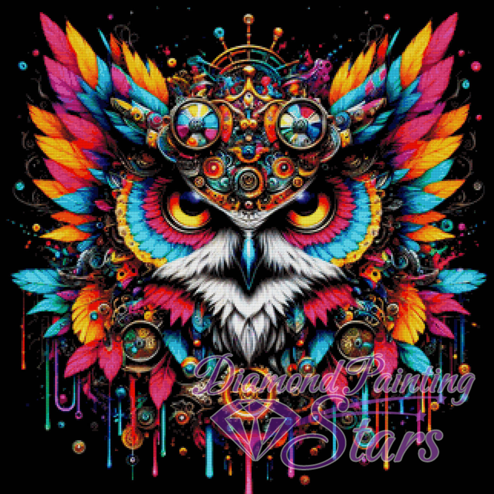Steampunk-Eule-by-PixxelPainter