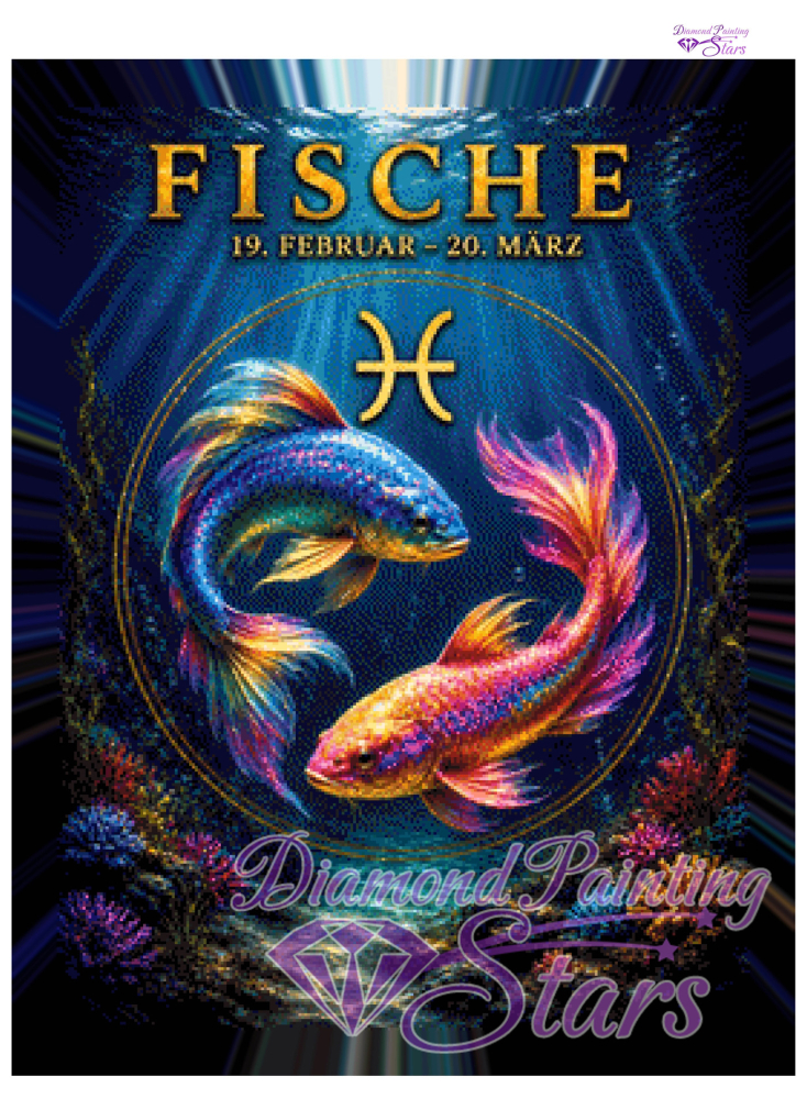 Preview: Sternzeichen-Fisch-by-Christafe-60x80cm-165