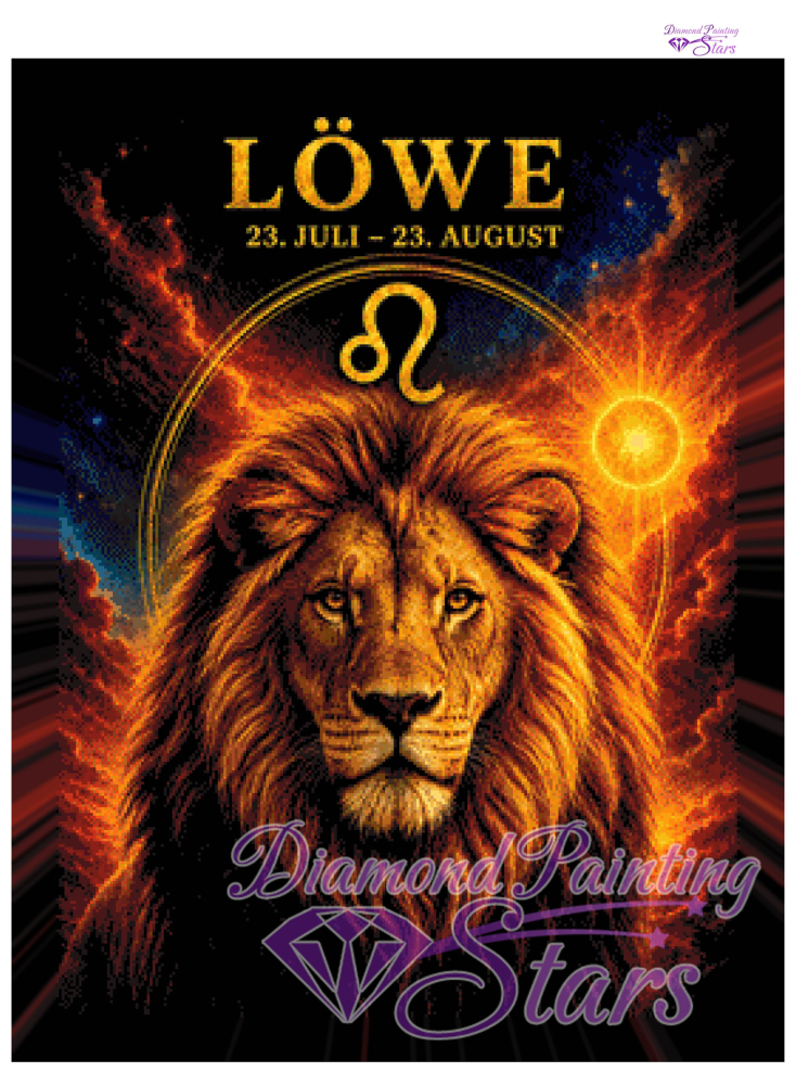 Preview: Sternzeichen Löwe by Christa.fe KI