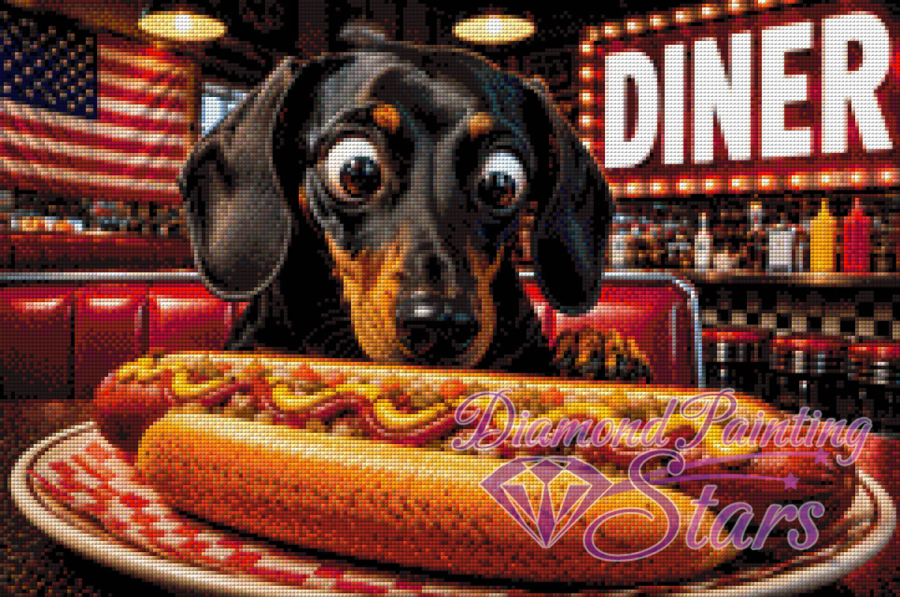 Hot-Dog-by-BlueRoomArt