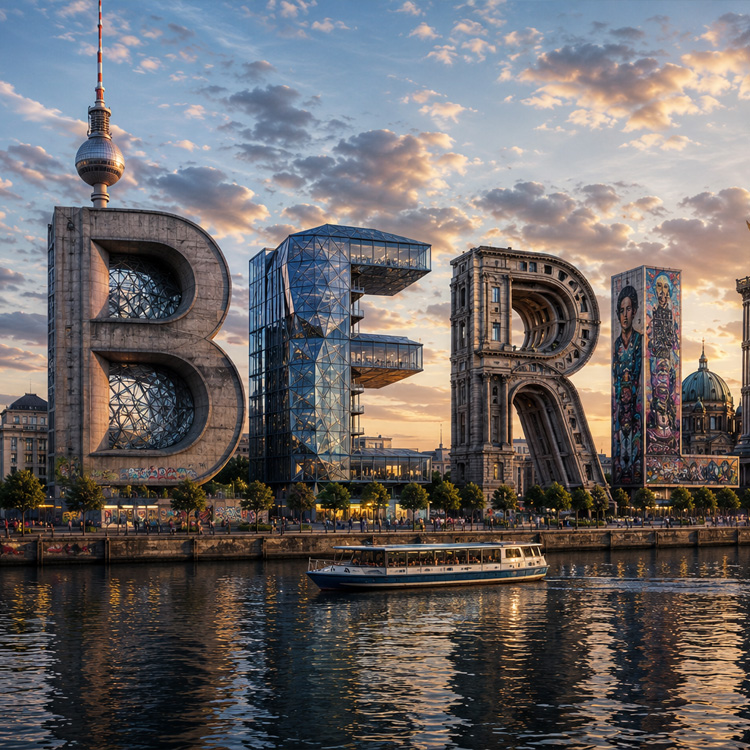 Deine Stadt in Buchstaben 